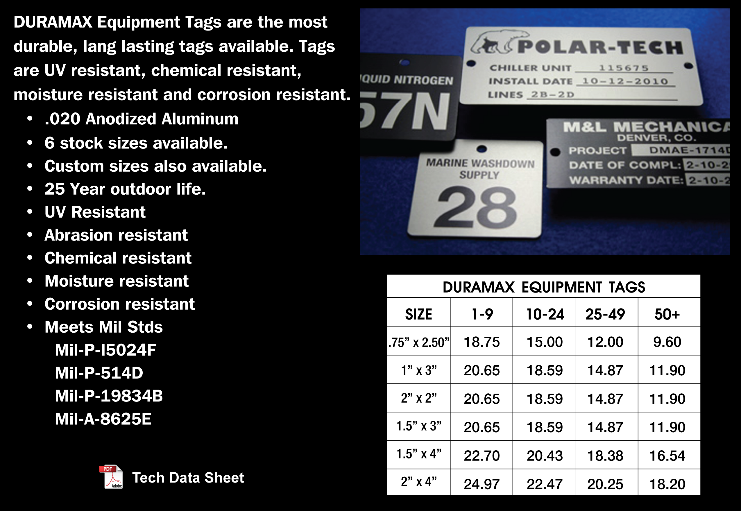 Duramax Valve Tags