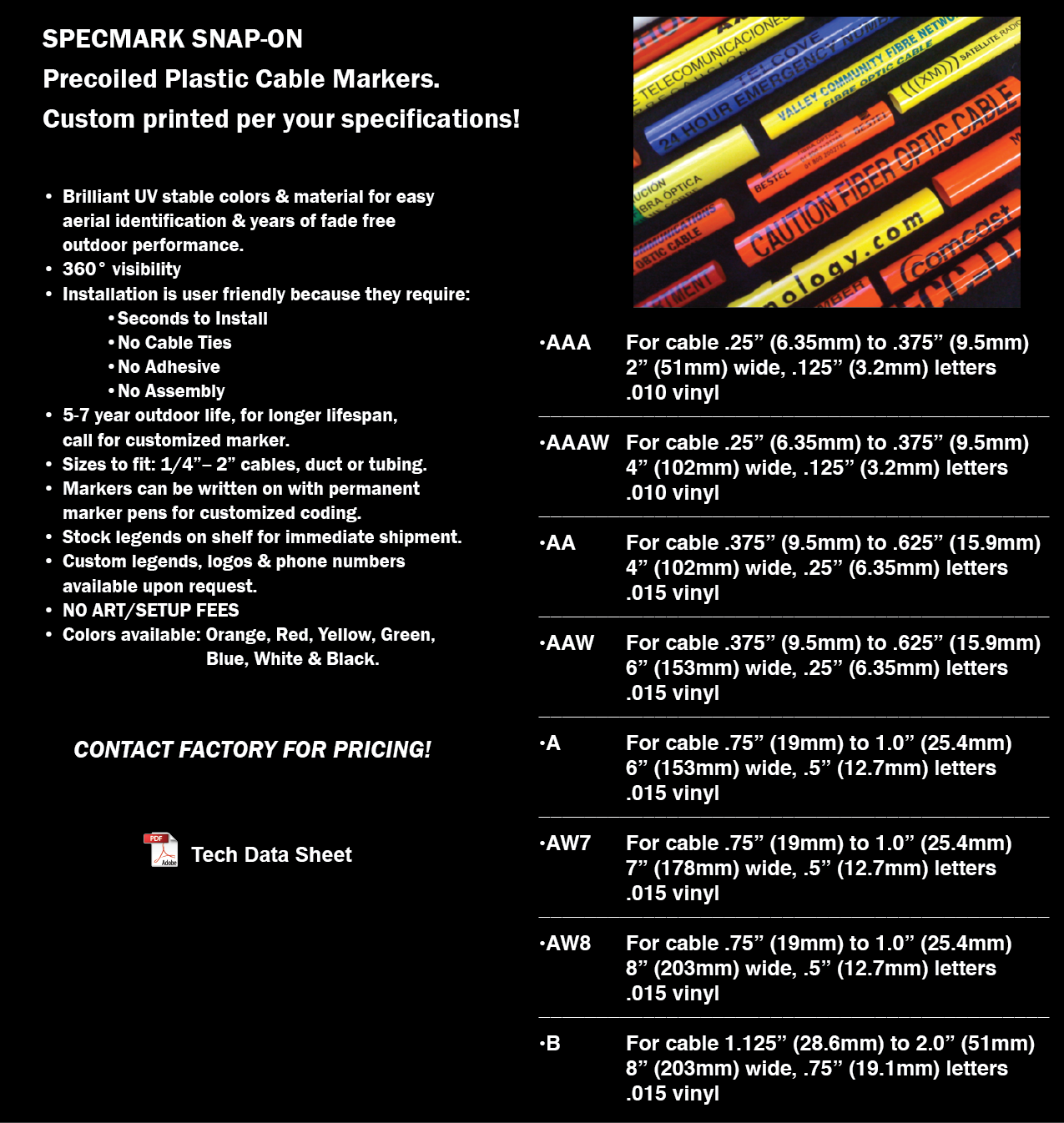 Fiber Optic Cable Markers