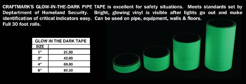 Glow in the Dark Pipe Tape